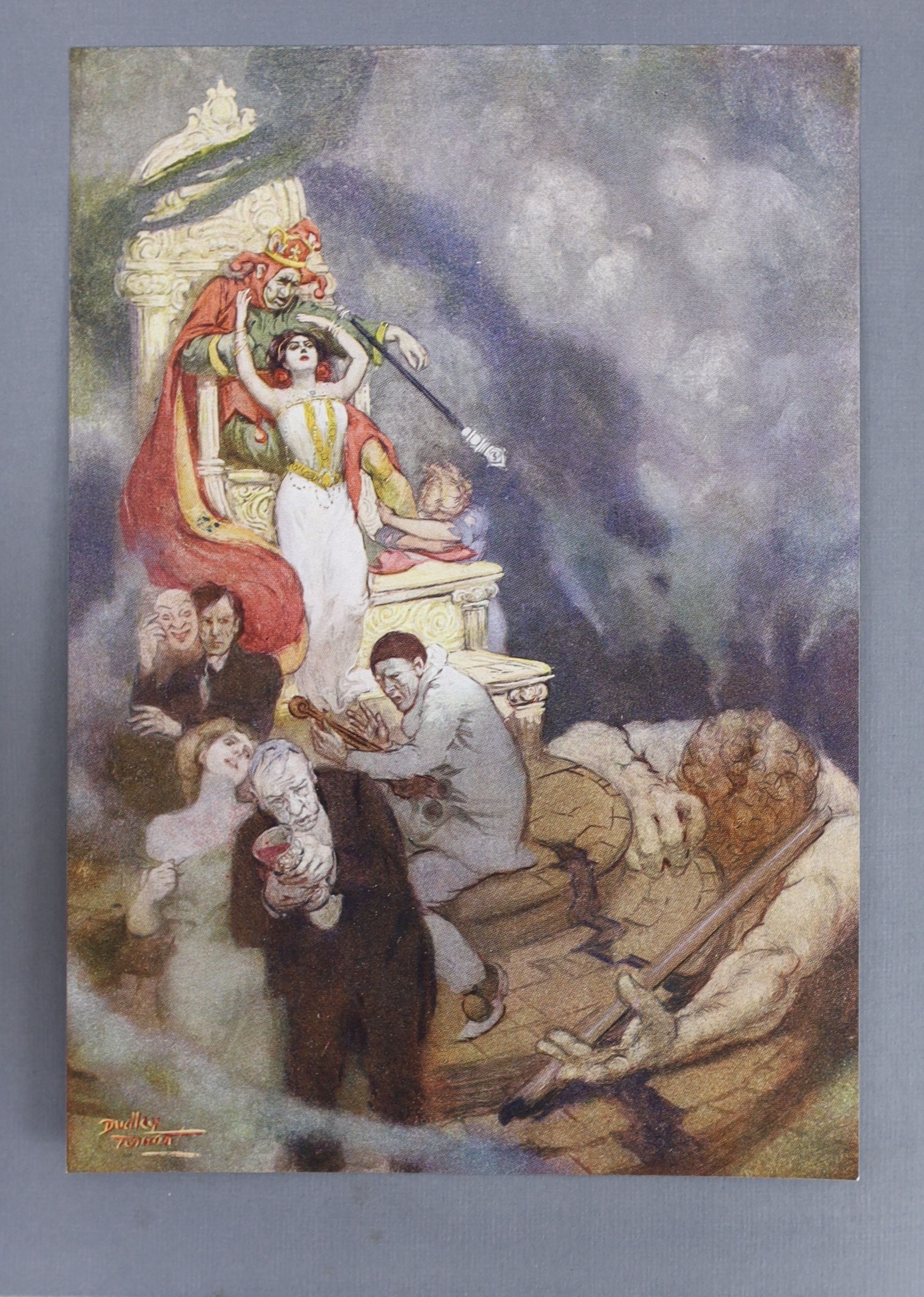 Wilcox, Ella Wheeler - Poems of Passion and Pleasure, de luxe issue, one of 500, signed by the poet and the illustrator, Dudley Tenant, with 20 tipped-in colour plates, 4to, vellum gilt, Gay and Hancock, London, [1912]